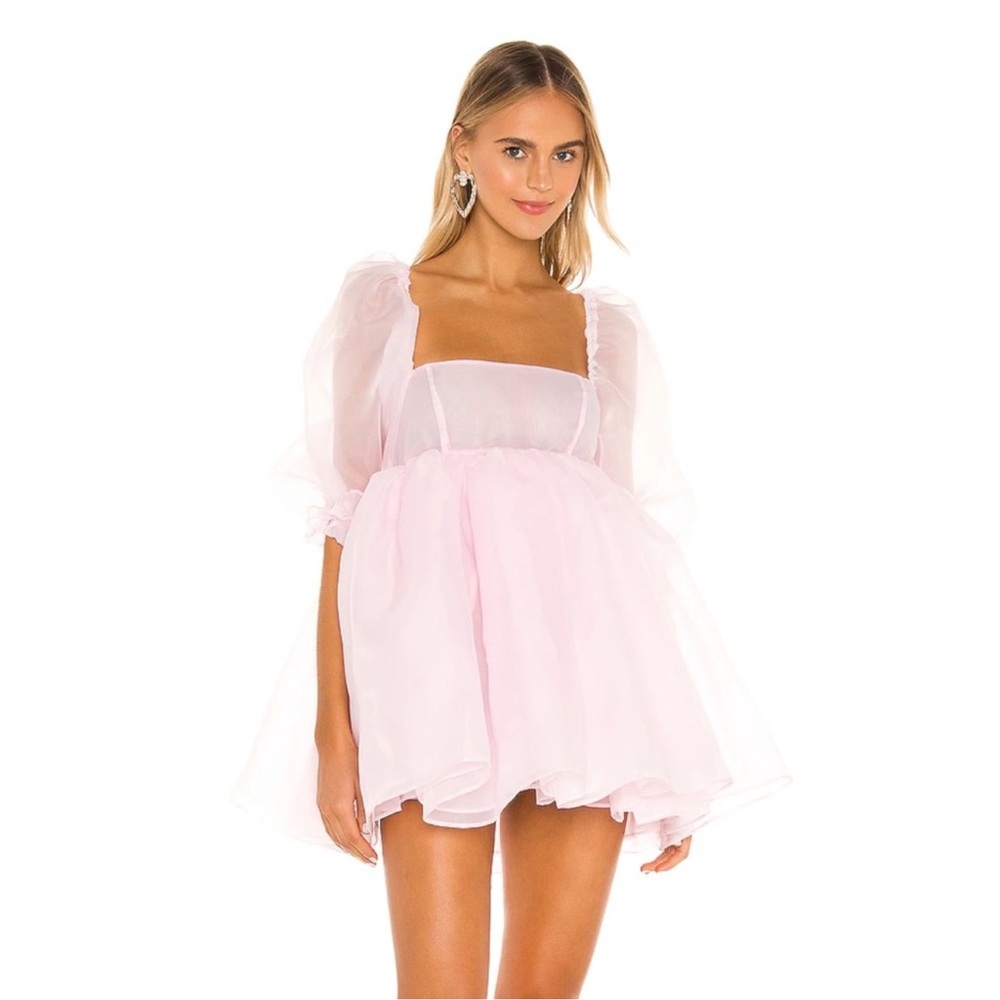 SELKIE “Angel of Delight” PINK PUFF DRESS SZ SMALL